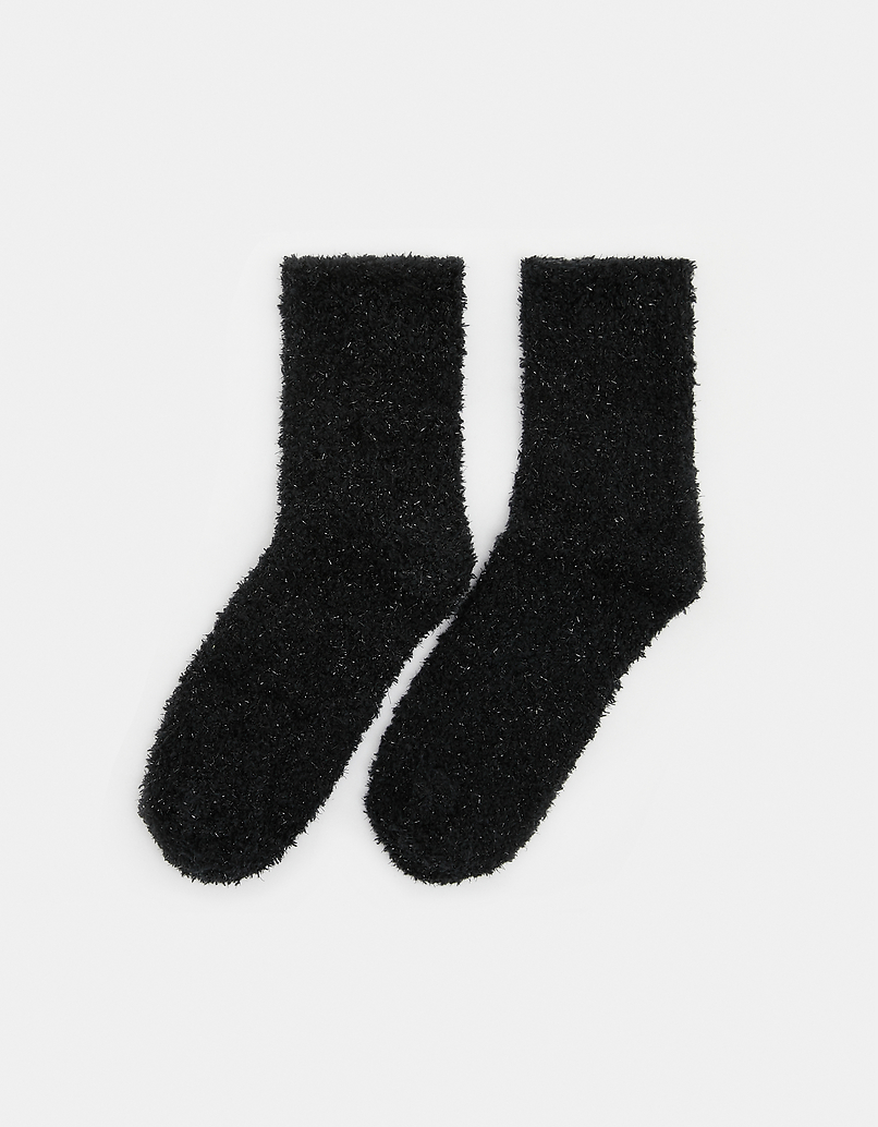 

1 pk fluffy socks HH 7612959572762, Noir