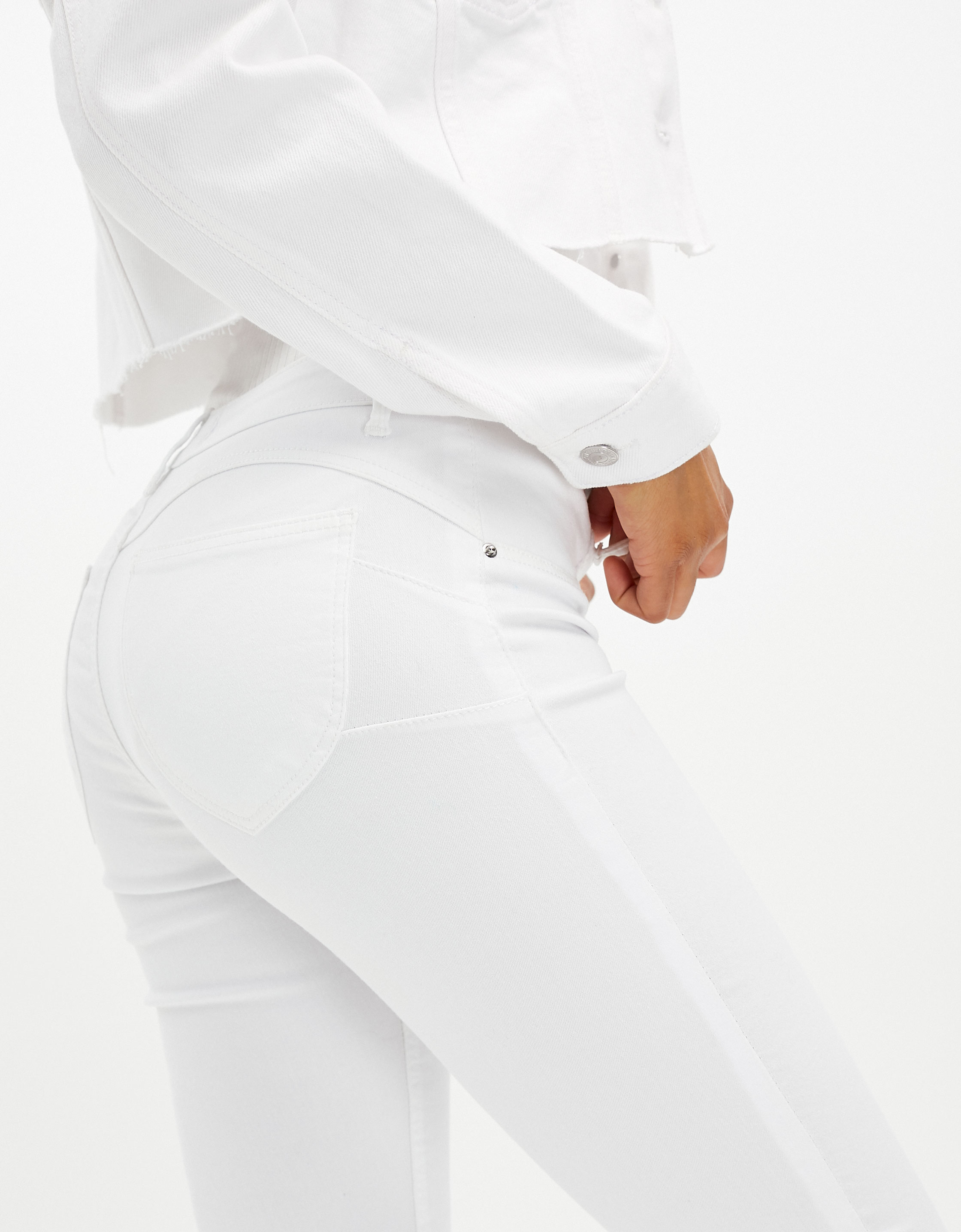 Pantalon Skinny Push Up Taille Mi-Haute